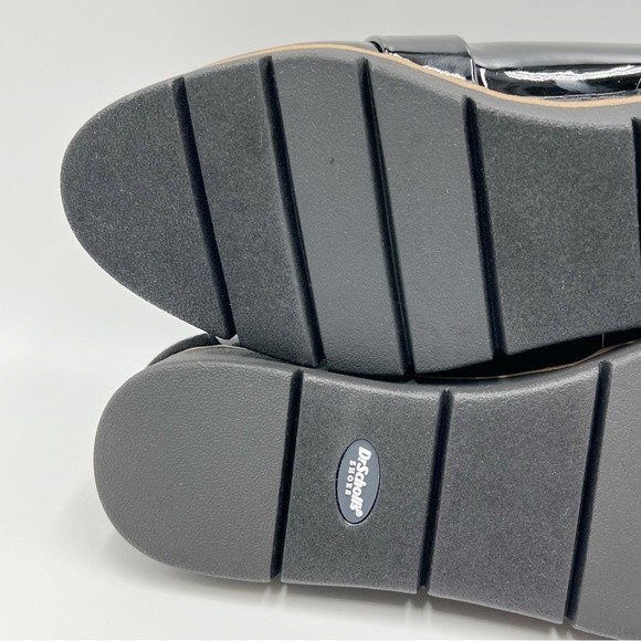 Dr Scholls Women's Webster Black Faux Suede & Patent Slip On Loafers Shoes 8.5 - Picture 9 of 13